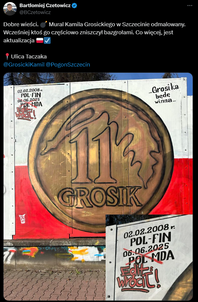 MURAL Kamila Grosickiego został ZAKTUALIZOWANY!